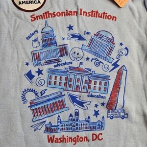 Smithsonian Institution NEW Baby One Piece Blue Made In USA 24 Months